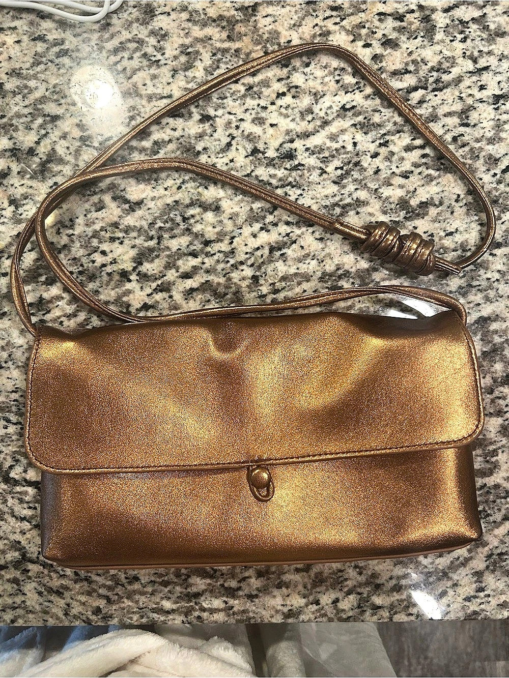 Brown Floral Shoulder Bag